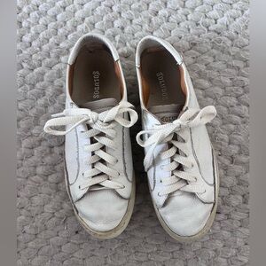 Soludos Classic White Leather Sneakers - Size 6.5